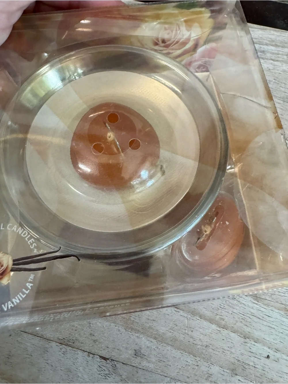 Vintage glade scented oil candle NEW spice rose and vanilla